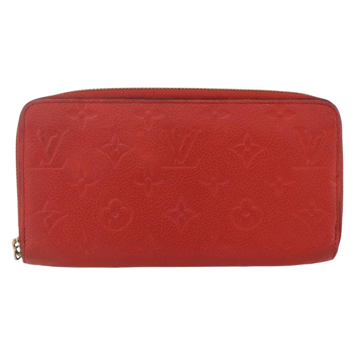 Louis Vuitton Portefeuille zippy Monogramme Empreinte Monogramme Empreinte, RED, LEATHER, Wallets
