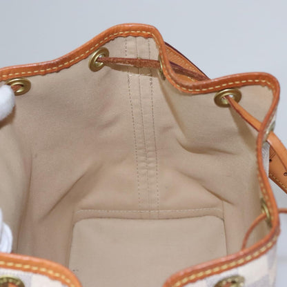 Louis Vuitton Noe Shoulder bag Damier azur, WHITE, CANVAS, Shoulder bag