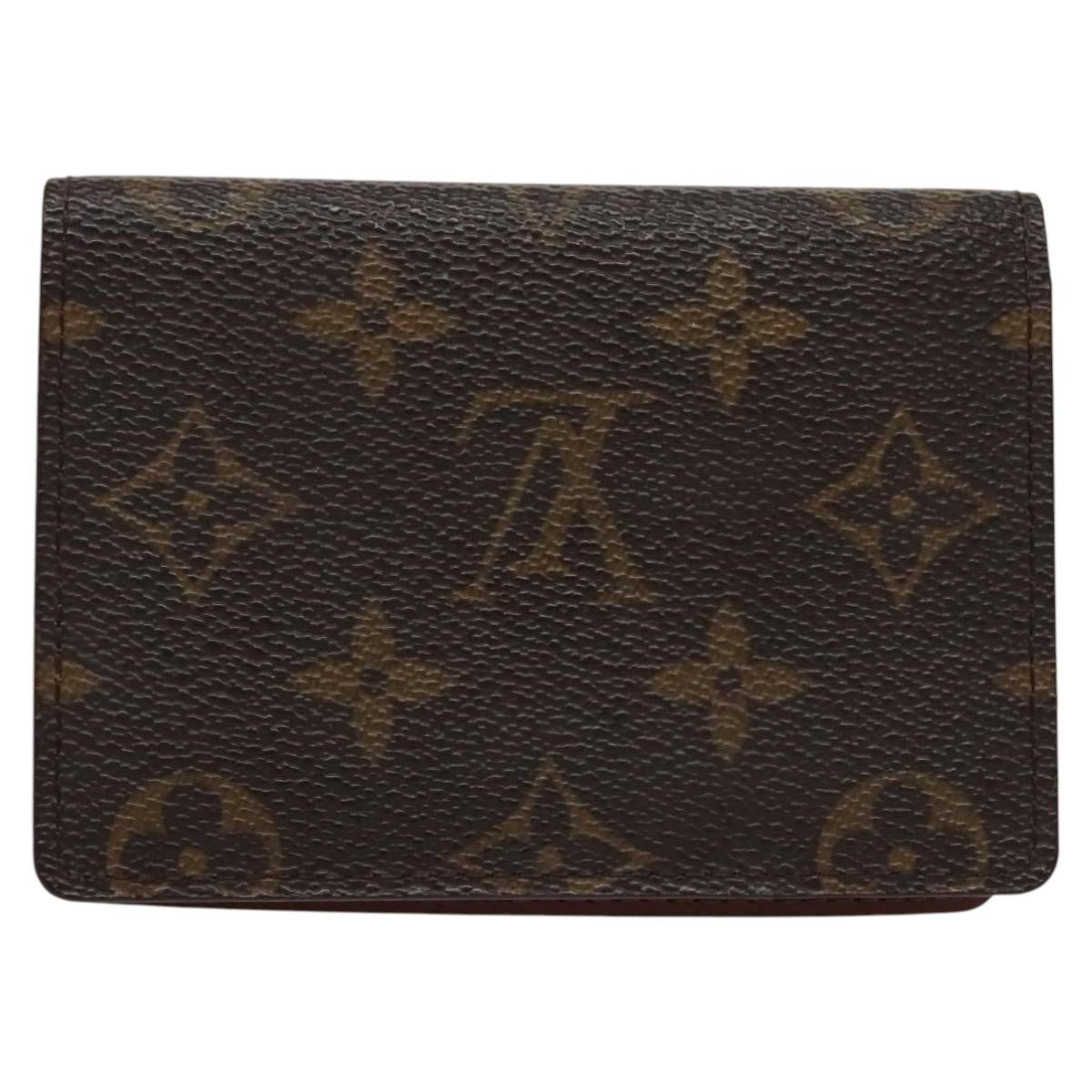 Louis Vuitton Vertical ID Card Holder Canvas, BROWN, CANVAS, Card Holders