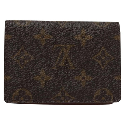 Louis Vuitton Vertical ID Card Holder Canvas, BROWN, CANVAS, Card Holders