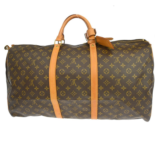 Louis Vuitton Keepall Bandouliere Bag Monogram Canvas, Brown, Canvas, Travel Bag