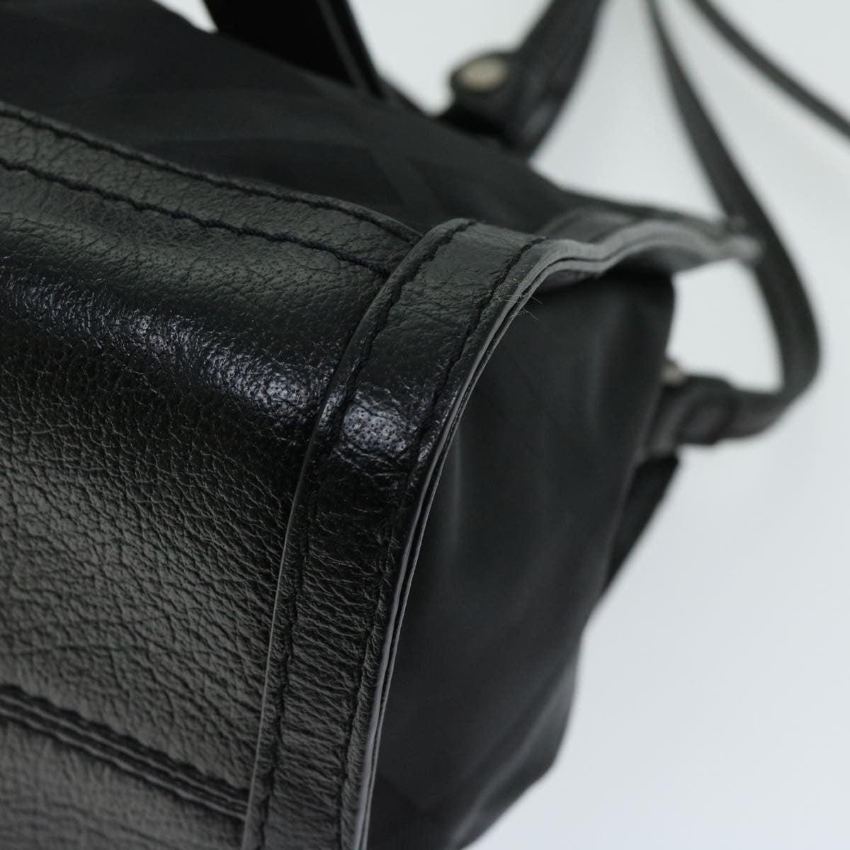 Burberry Vintage Handbag Nylon, BLACK, NYLON, Handbag