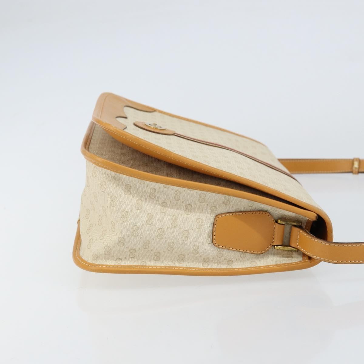 Gucci Vintage Web Sherry Line Handbag Micro GG Canvas, BEIGE, CANVAS, Shoulder bag