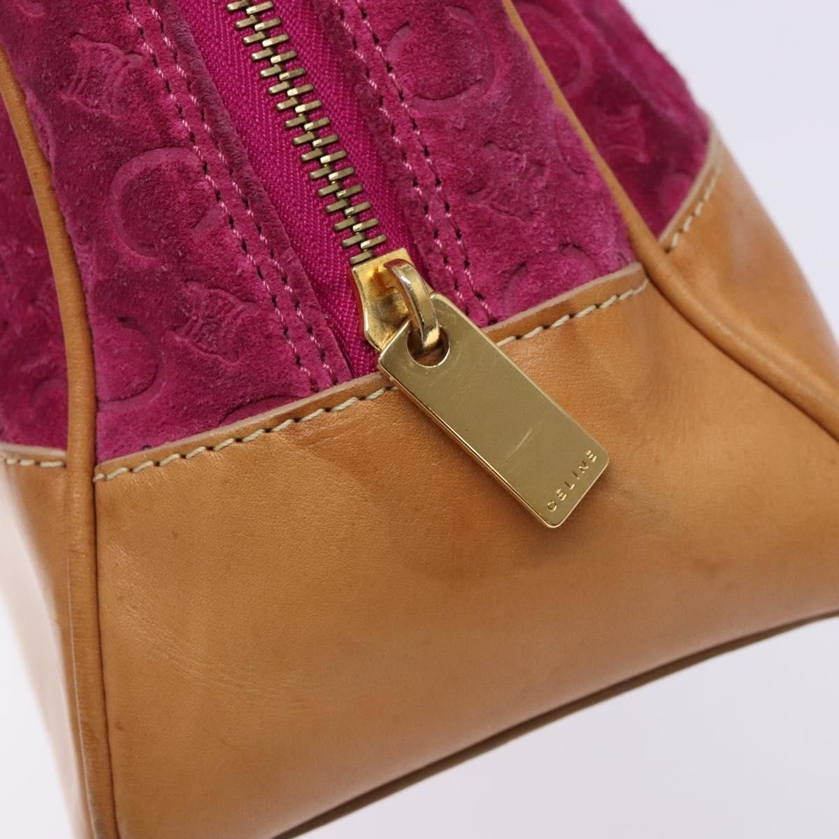Celine Vintage Macadam Handbag C Macadam Suede, PURPLE, SUEDE, Handbag