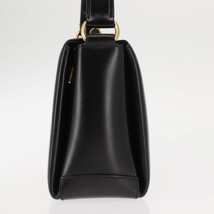 Gucci Vintage Convertible Box Crossbody Bag Leather, BLACK, LEATHER, Handbag