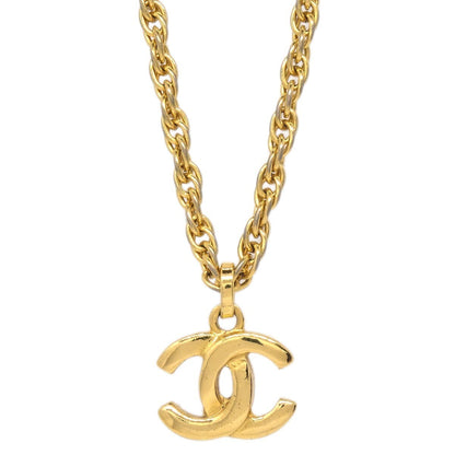 Chanel CC Pendant Necklace Metal, GOLD, GOLD_PLATED, Necklace