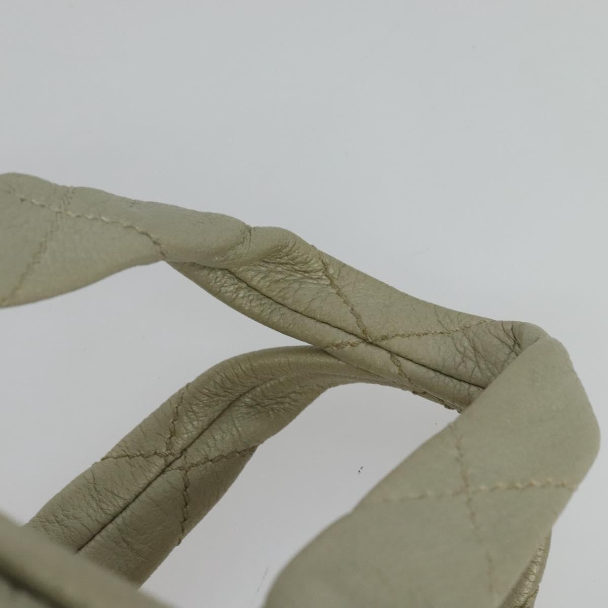 Chanel Le Marais Bowler Bag Quilted Leather, SILVER, LEATHER, Handbag