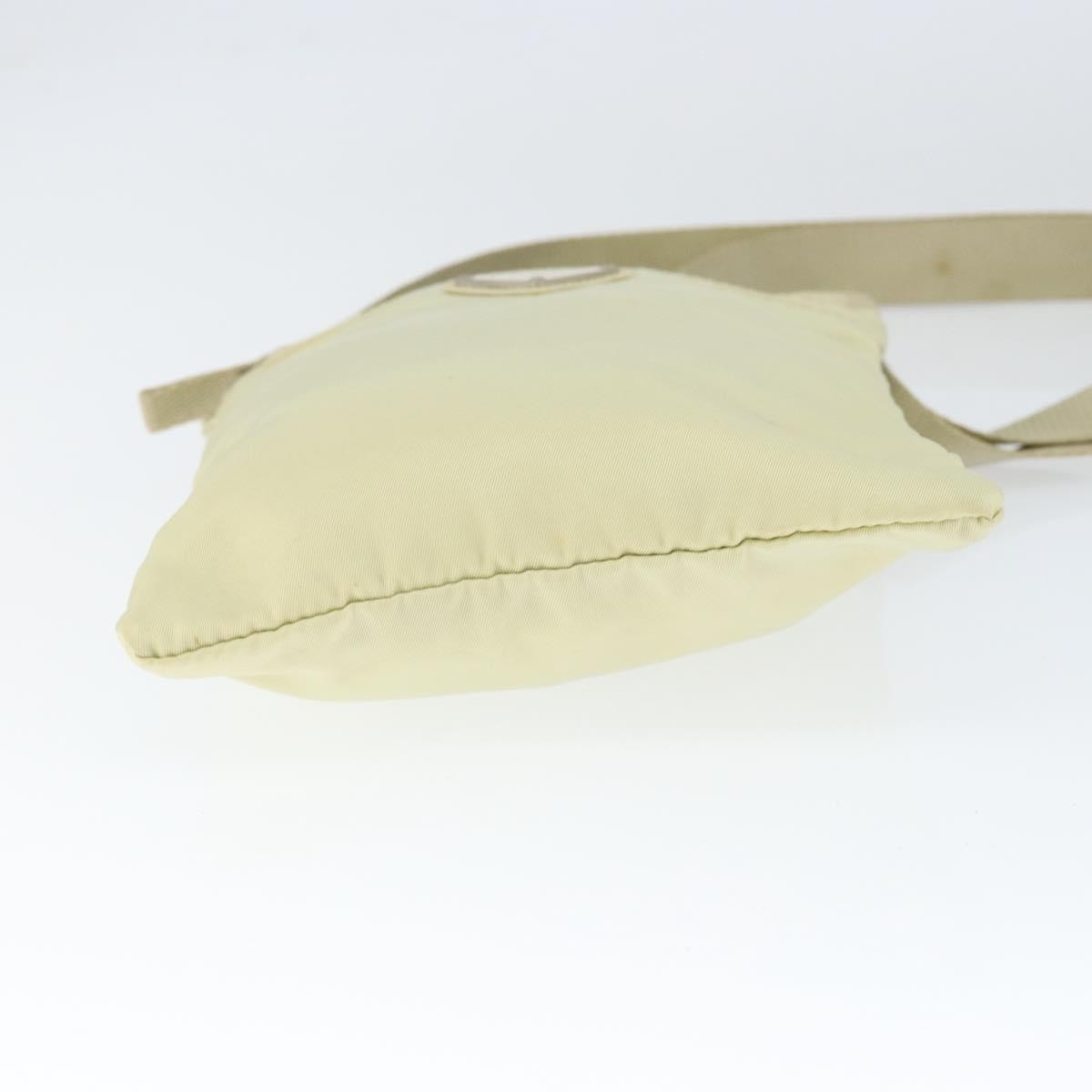 Prada Flat Messenger Tessuto, SILVER, NYLON, Shoulder bag