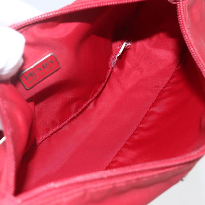 Prada Pochette Shoulder Bag Tessuto, RED, NYLON, Clutche & pouche