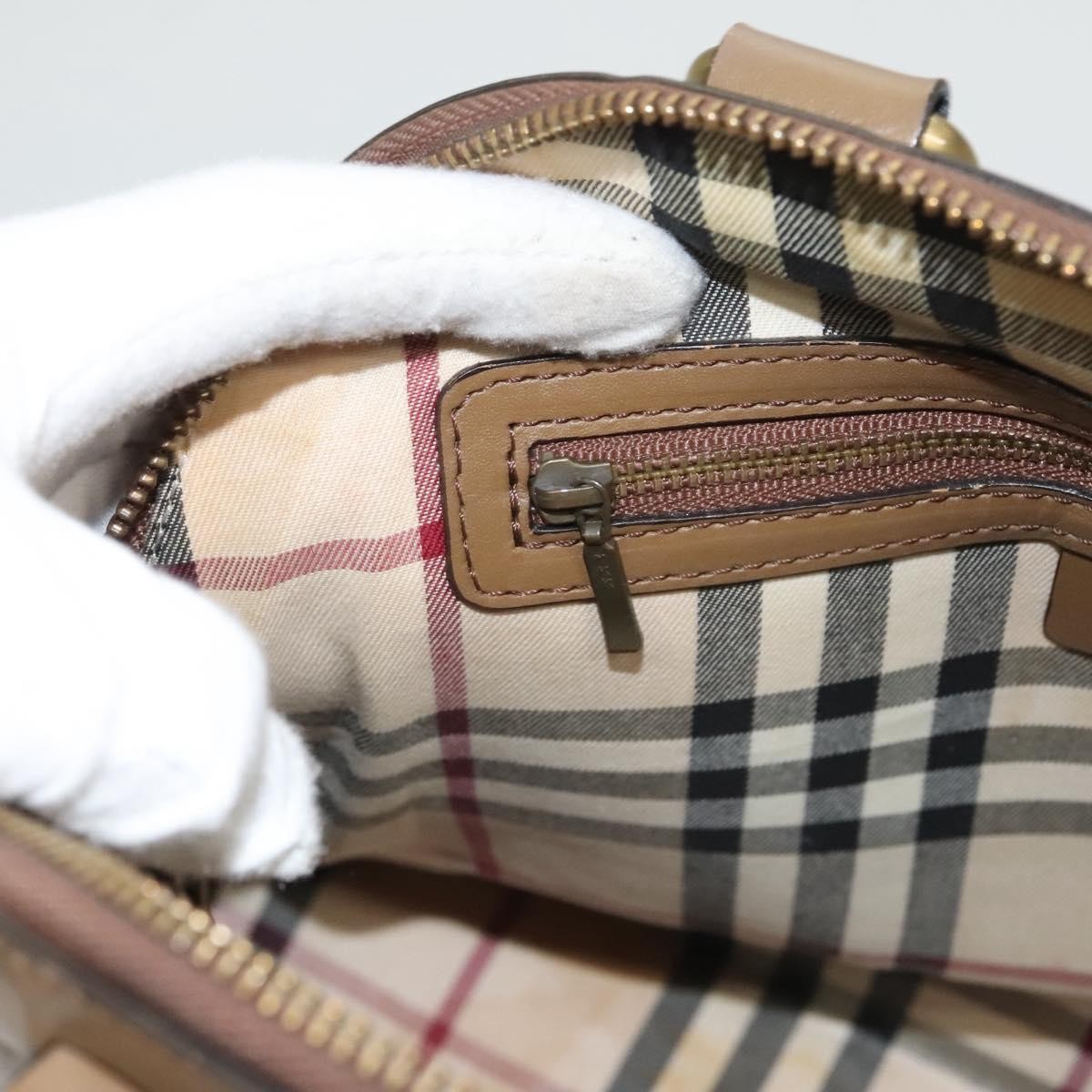 Burberry Vintage Zip Dome Bag Leather, BROWN, LEATHER, Handbag