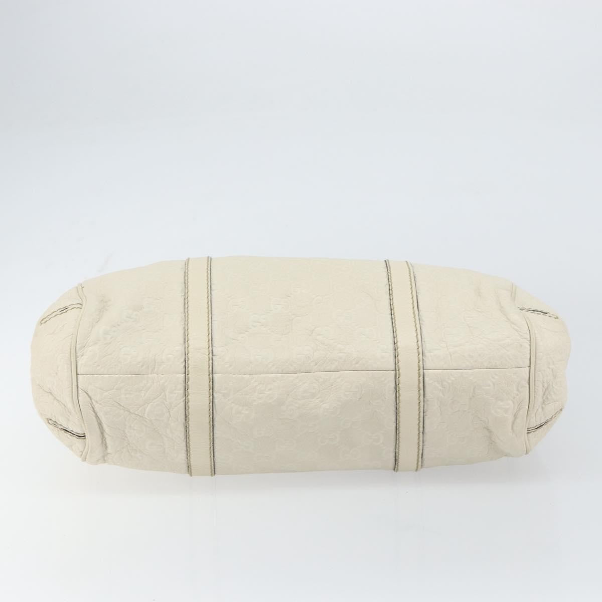 Gucci New Ladies Web Tote Guccissima Leather, WHITE, LEATHER, Tote bag