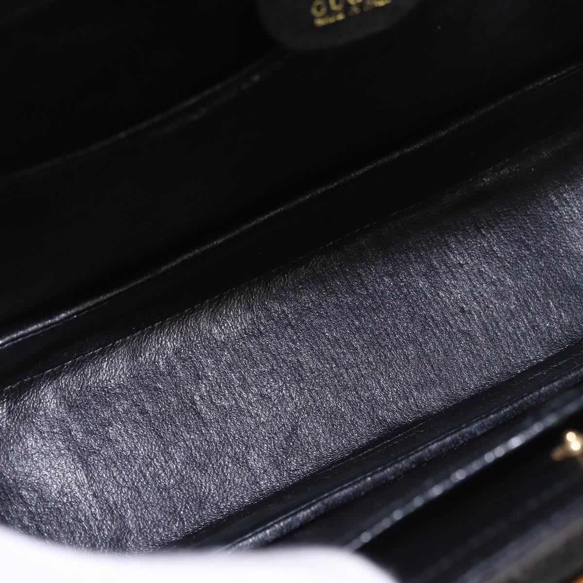 Gucci Bamboo 1947 Top Handle Bag Leather, Black, Leather, Handbag