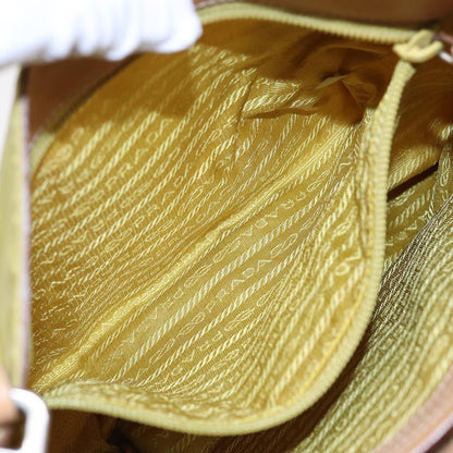 Prada Vintage Flap Messenger Bag Tessuto, YELLOW, NYLON, Shoulder bag