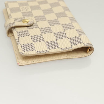 Louis Vuitton Agenda Cover Damier Azur, WHITE, CANVAS, Tech accessory