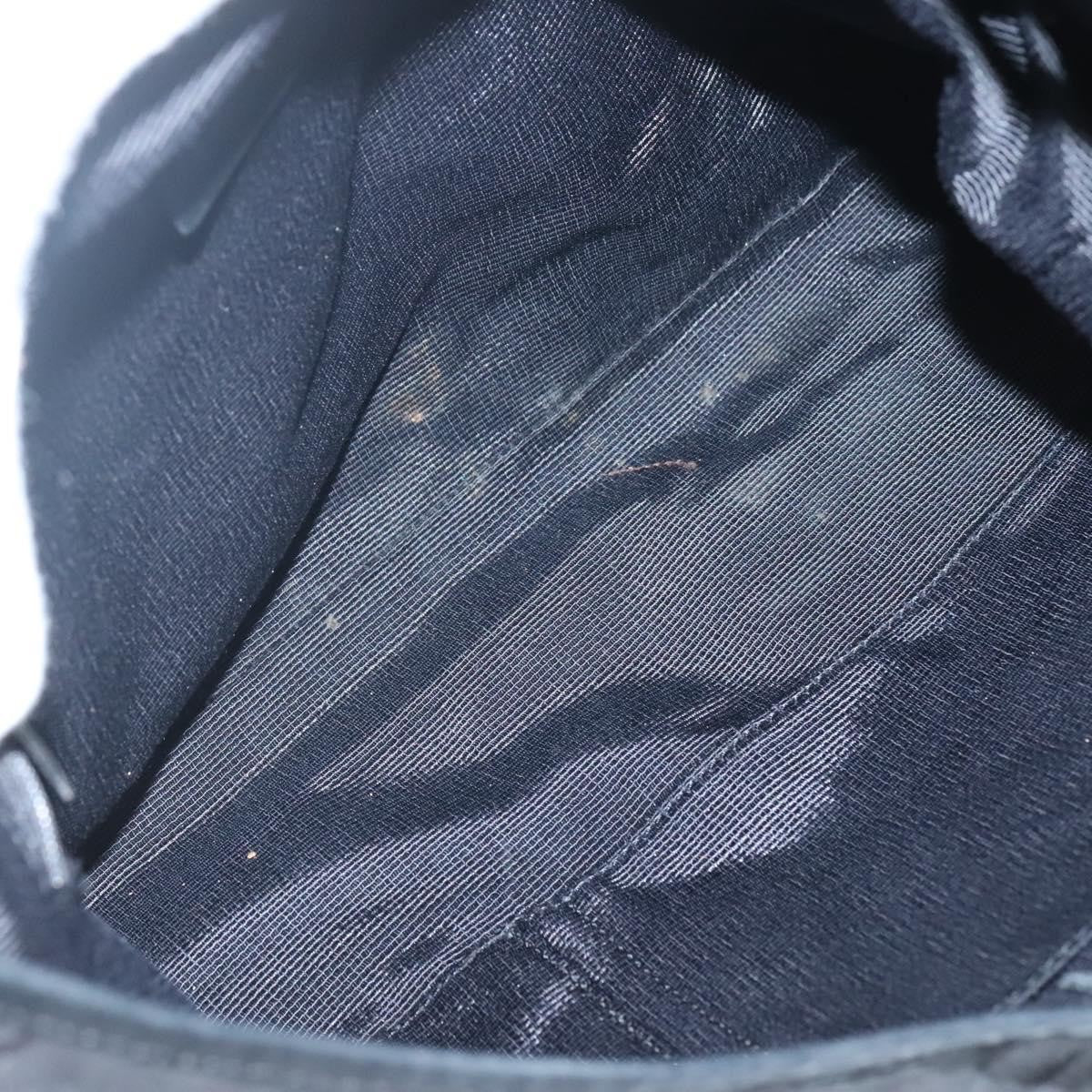 Salvatore Ferragamo Gancini Shoulder Bag Canvas, BLACK, CANVAS, Shoulder bag