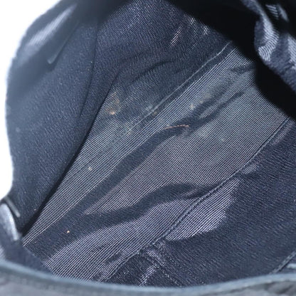 Salvatore Ferragamo Gancini Shoulder Bag Canvas, BLACK, CANVAS, Shoulder bag