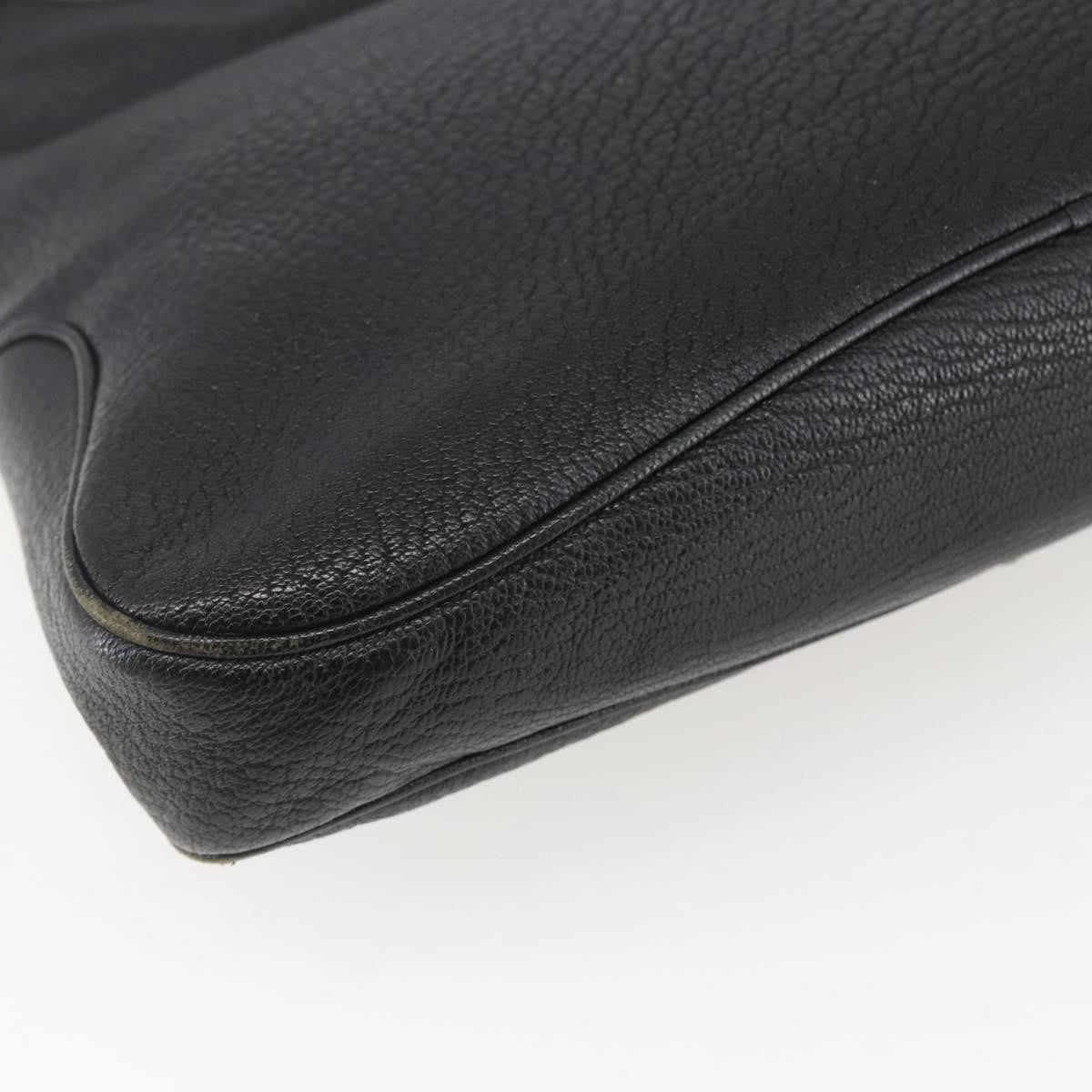 Salvatore Ferragamo Vintage Shoulder Bag Leather, BLACK, LEATHER, Shoulder bag