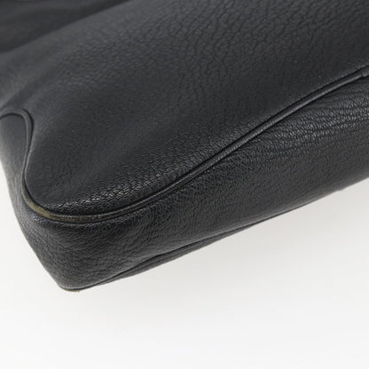 Salvatore Ferragamo Vintage Shoulder Bag Leather, BLACK, LEATHER, Shoulder bag