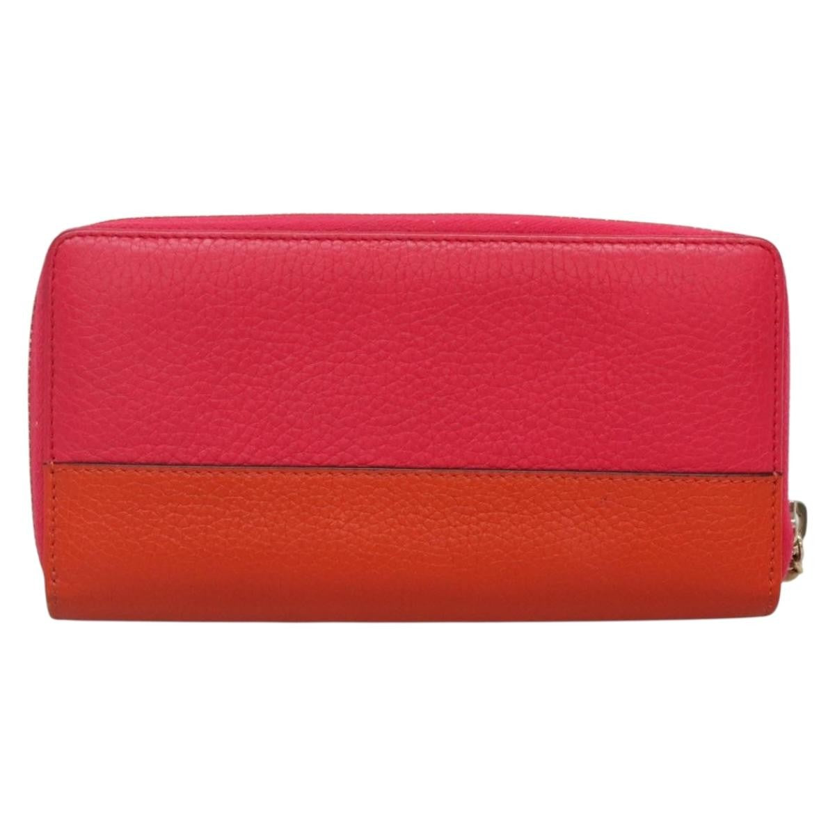 Gucci Bamboo Tassel Zip Wallet Leather, PINK, LEATHER, Wallets