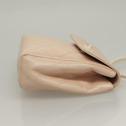 Chanel Vintage Clutch Leather, BEIGE, LEATHER, Clutche & pouche