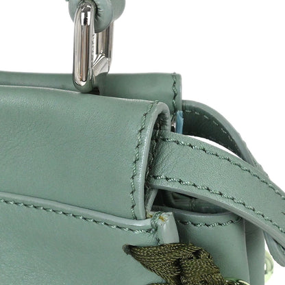 Fendi Peekaboo Bag Leather, Green, Leather, Handbag