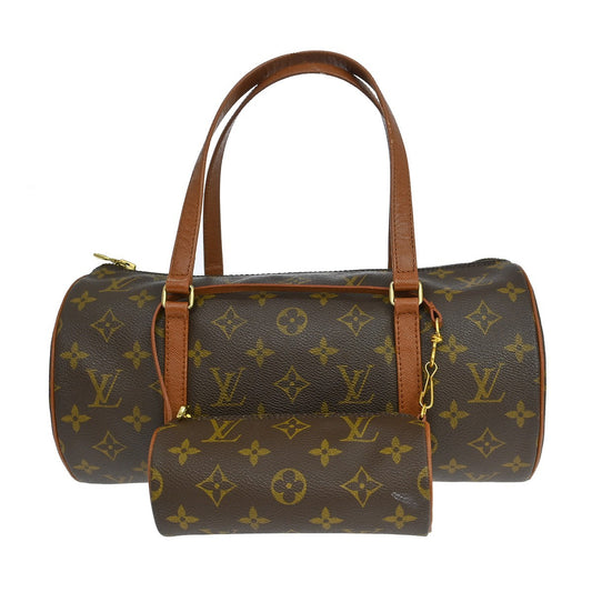Louis Vuitton Papillon Handbag Monogram Canvas, Brown, Canvas, Handbag
