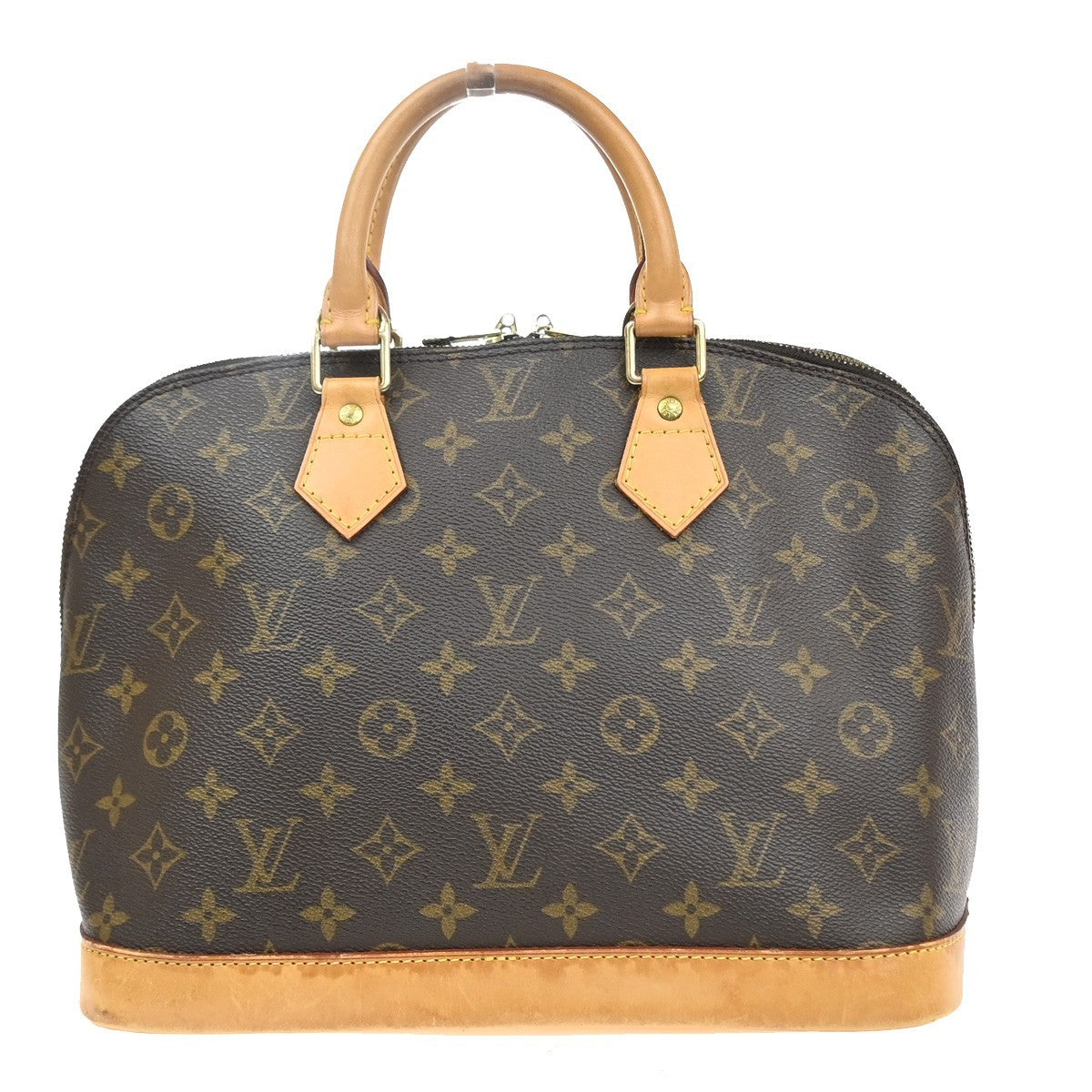 Louis Vuitton Alma Handbag Monogram Canvas, Brown, Canvas, Handbag