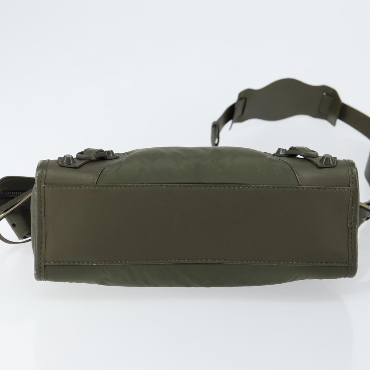 Balenciaga City Classic Studs Bag Leather, KHAKI, LEATHER, Handbag