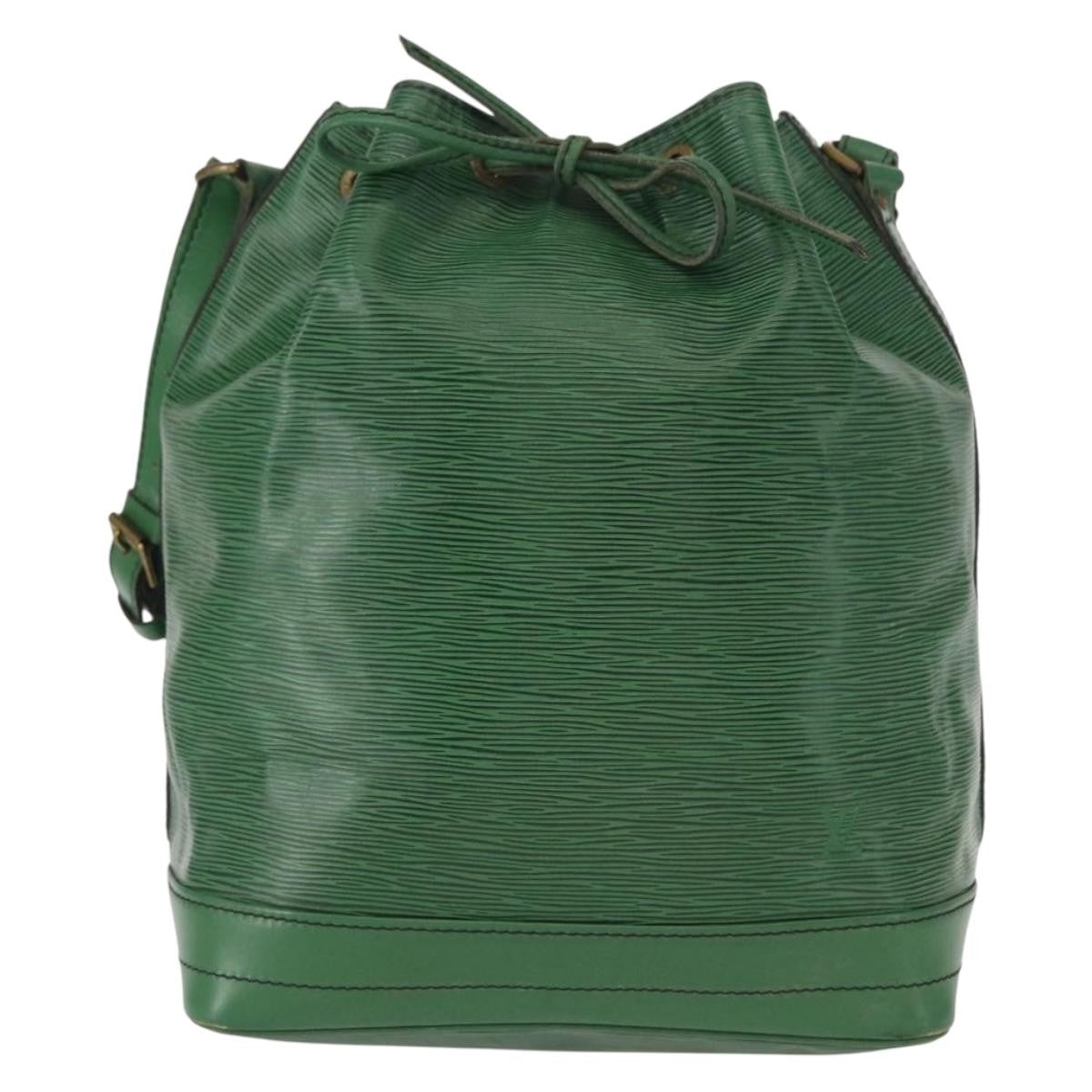 Louis Vuitton Noe Handbag Epi Leather, GREEN, LEATHER, Shoulder bag