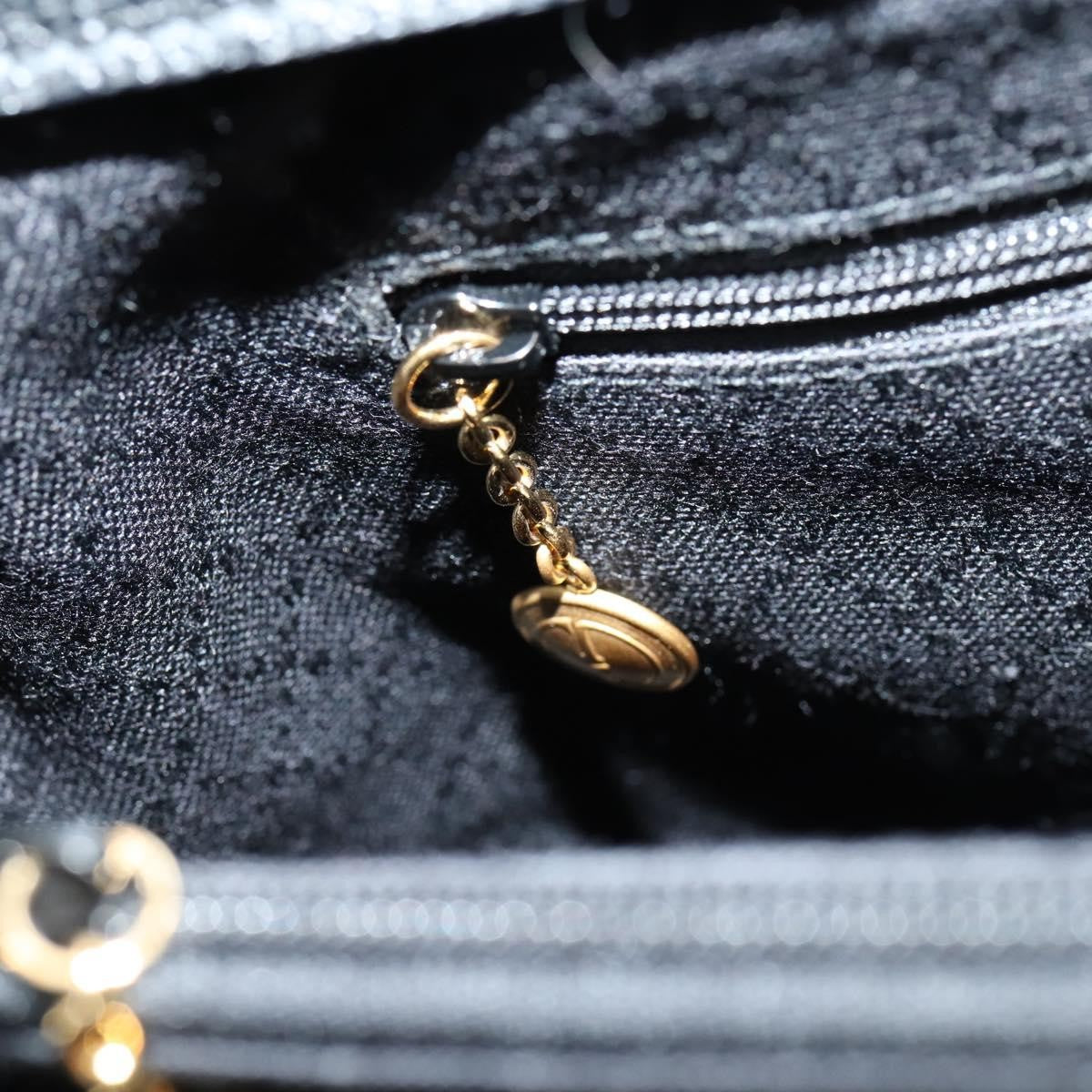 Gucci Vintage Bamboo Handle Bag Suede, BLACK, SUEDE, Handbag