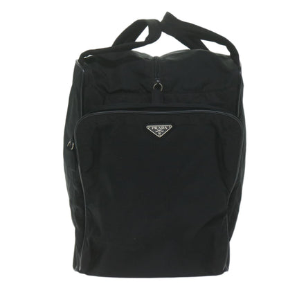 Prada Vintage Zip Handbag Tessuto, BLACK, NYLON, Handbag