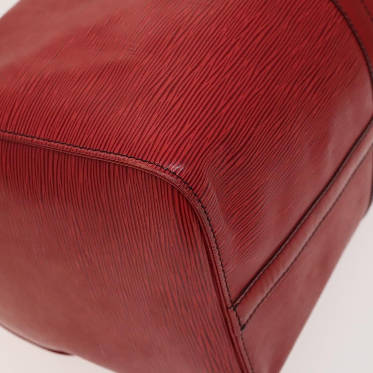 Louis Vuitton Keepall Bag Epi Leather, RED, LEATHER, Travel bag