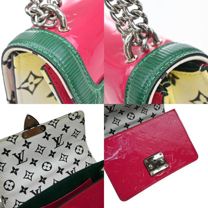 Louis Vuitton Wynwood Handbag Monogram Vernis with Monogram Canvas and Epi Leather, PINK, PATENT_LEATHER, Shoulder bag