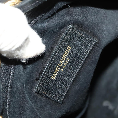 Saint Laurent Fringe Emmanuelle Bucket Bag Leather, MULTICOLOUR, LEATHER, Handbag