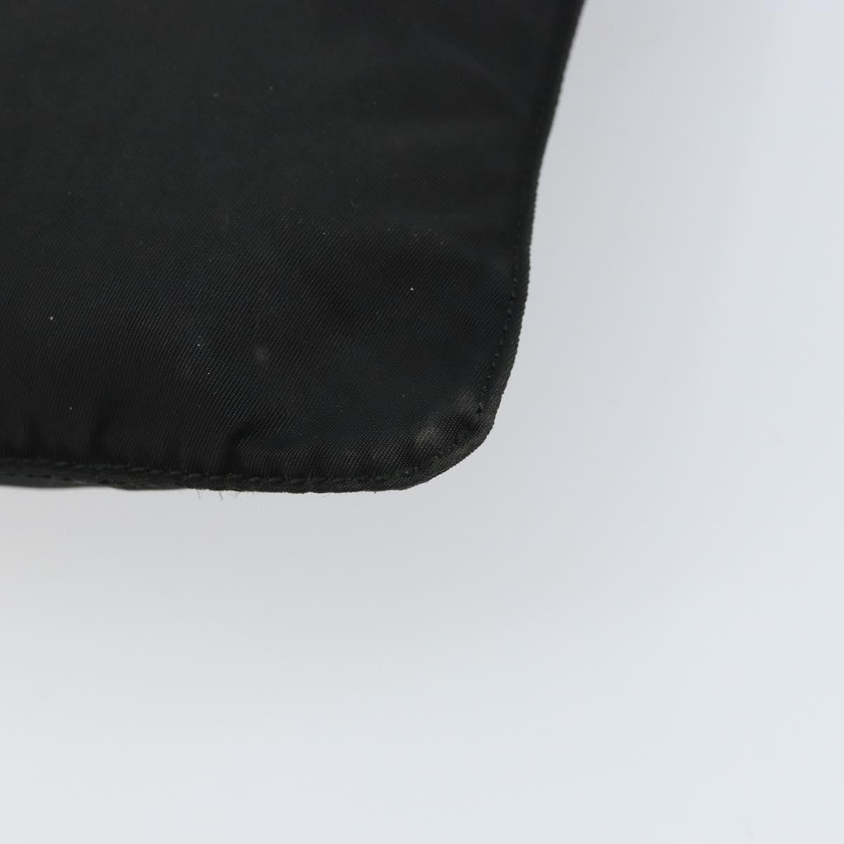 Prada Flat Messenger Bag Tessuto, BLACK, NYLON, Shoulder bag