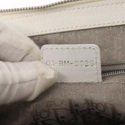 Christian Dior Vintage Handbag Leather, WHITE, LEATHER, Handbag