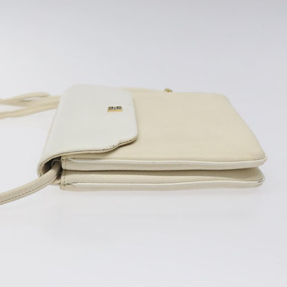 Givenchy Vintage 4G shoulder bag Leather, WHITE, LEATHER, Shoulder bag