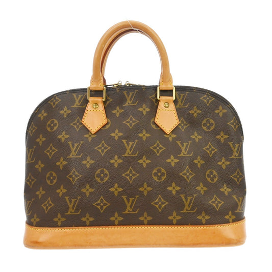 Louis Vuitton Alma Handbag Monogram Canvas, Brown, Canvas, Handbag
