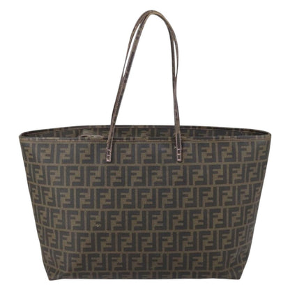 Fendi Roll Tote Zucca Canvas, BLACK, CANVAS, Tote bag