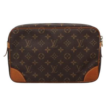 Louis Vuitton Compiegne Canvas, BROWN, CANVAS, Tote bag