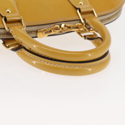 Louis Vuitton Alma Handbag Patent Leather, BEIGE, PATENT_LEATHER, Handbag