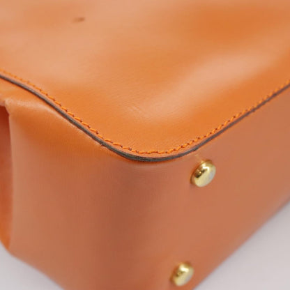 Celine Tote bag Leather, ORANGE, LEATHER, Handbag