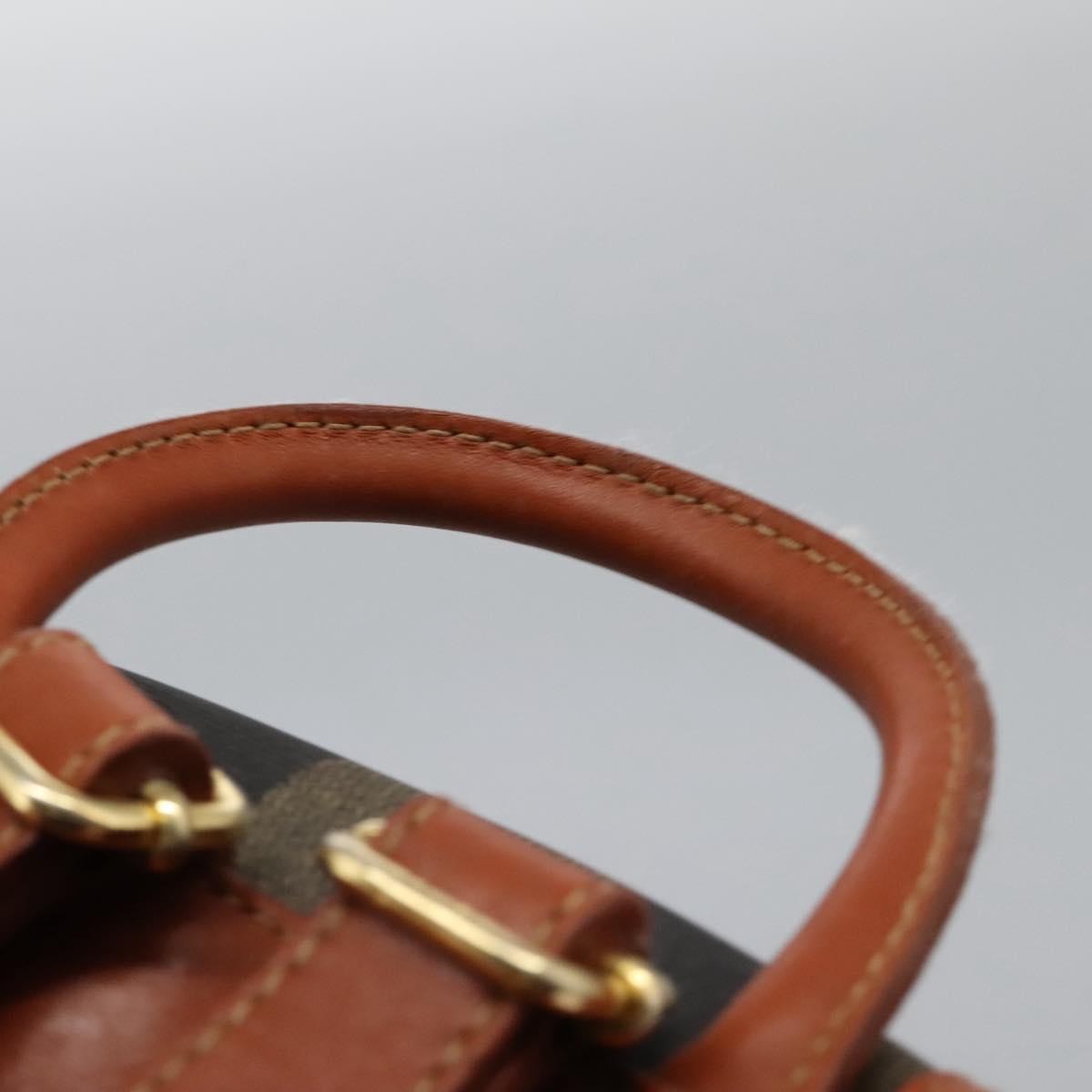 Fendi Pequin Front Pocket Backpack Coated Canvas, BROWN, CANVAS, Backpack