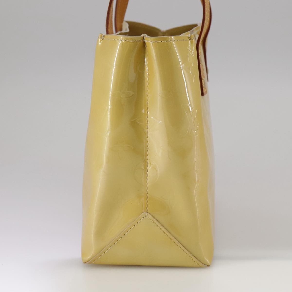 Louis Vuitton Reade Handbag Monogram Vernis, BEIGE, PATENT_LEATHER, Handbag
