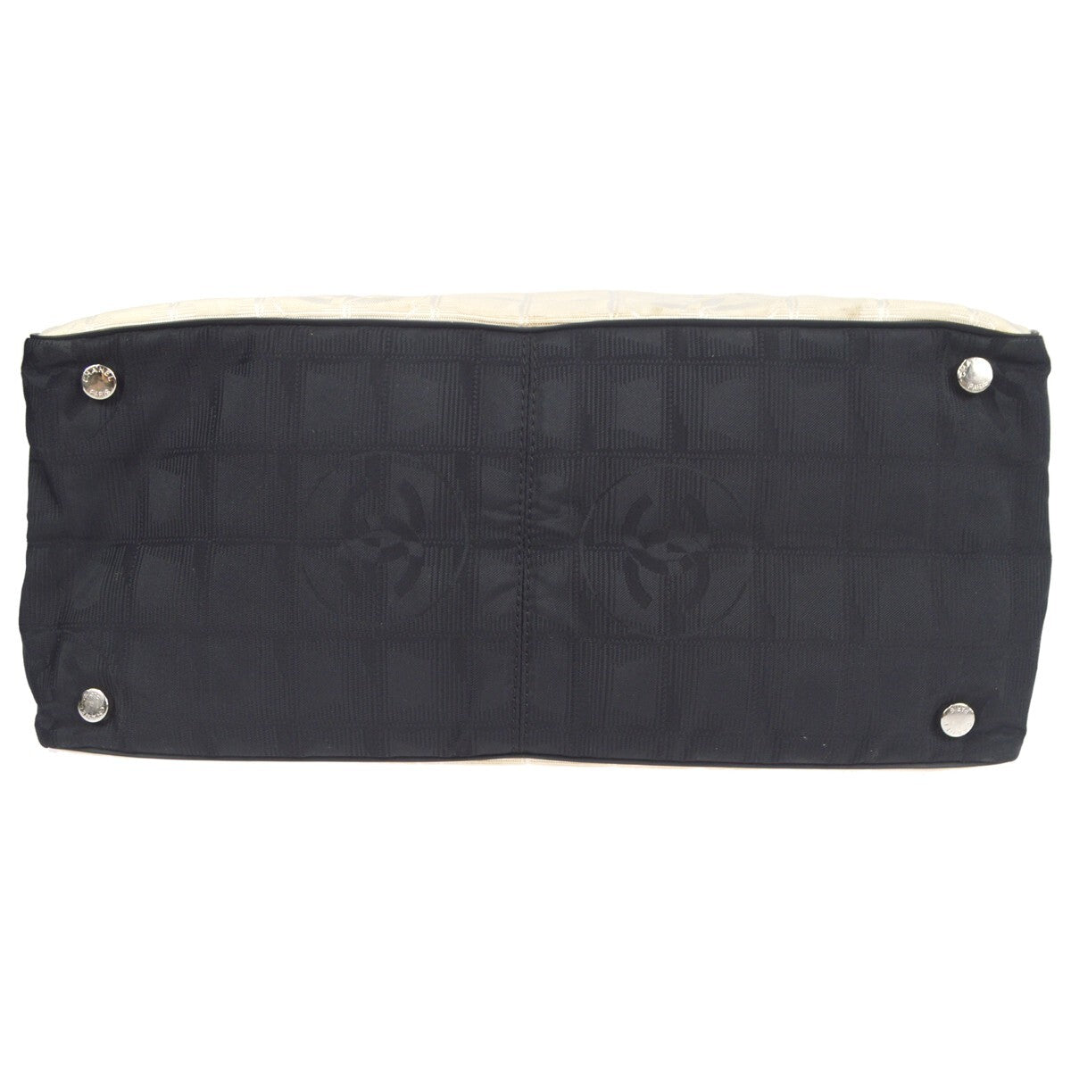 Chanel Travel Line Tote Nylon, WHITE, NYLON, Tote bag