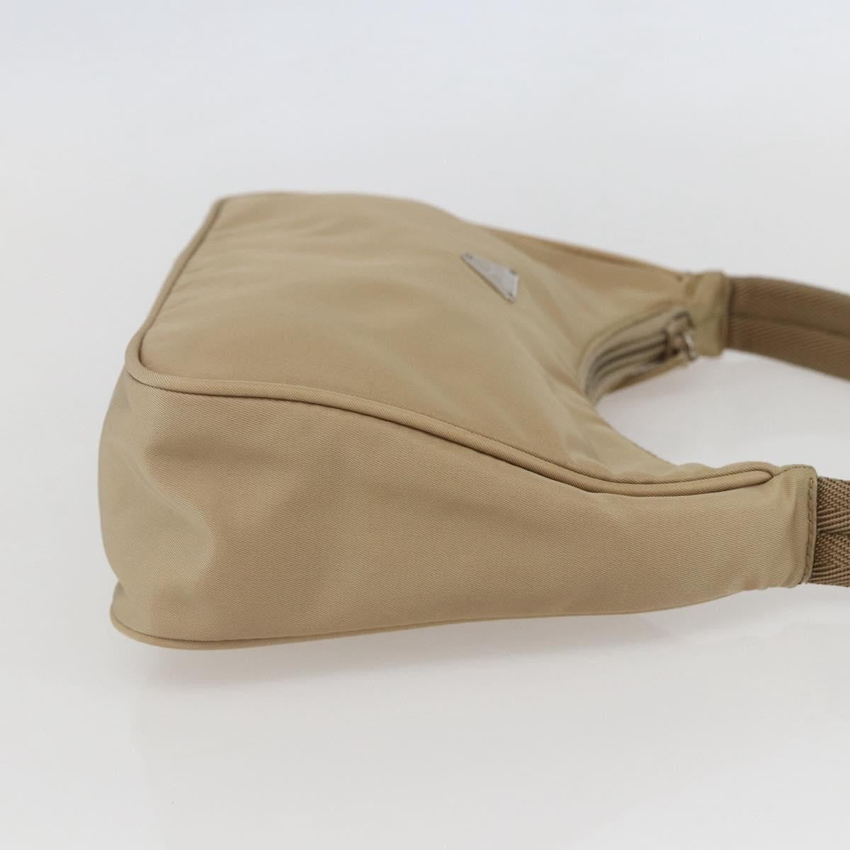 Prada Hobo Tessuto, BEIGE, NYLON, Handbag