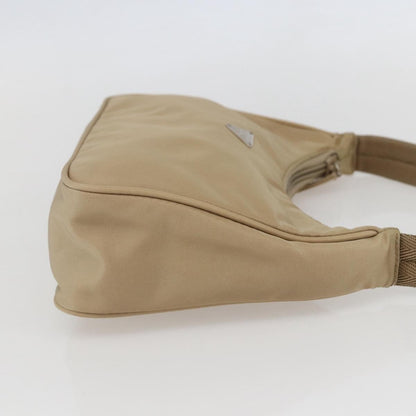 Prada Hobo Tessuto, BEIGE, NYLON, Handbag
