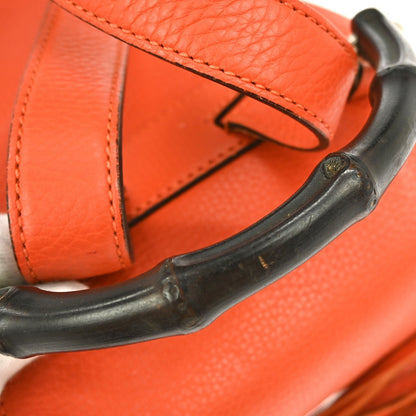 Gucci Bamboo Tassel Backpack Leather, ORANGE, LEATHER, Backpack