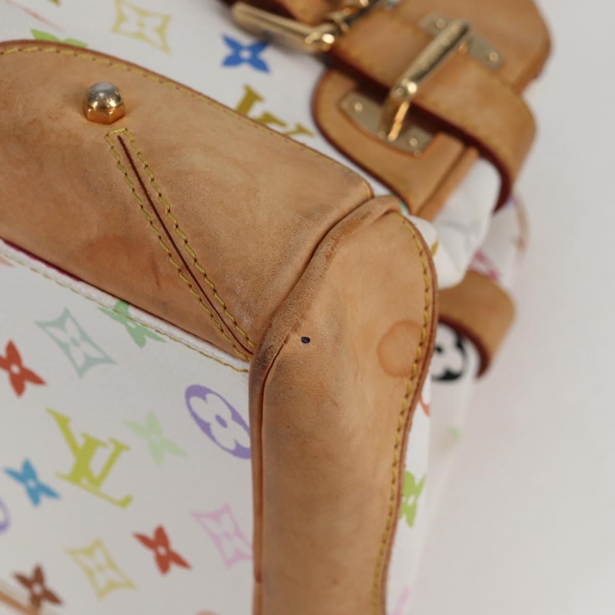 Louis Vuitton Claudia Handbag Monogram Multicolor, WHITE, CANVAS, Handbag