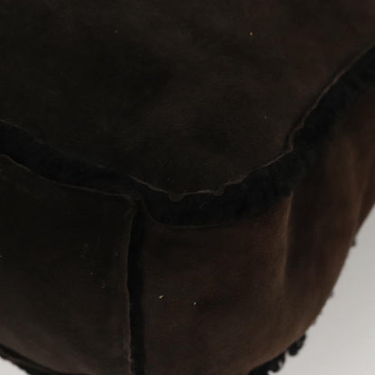 Chanel Chain Handle Bag Leather, BROWN, LEATHER, Tote bag